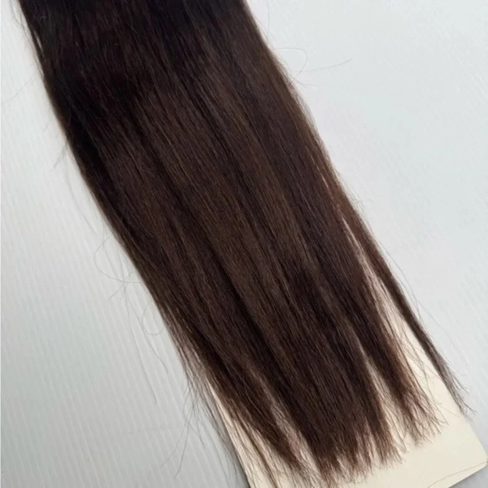 18 In 100% Human hair Weave Hair Extensions #2 Dark Brown